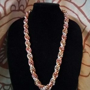24" twisted chain necklace